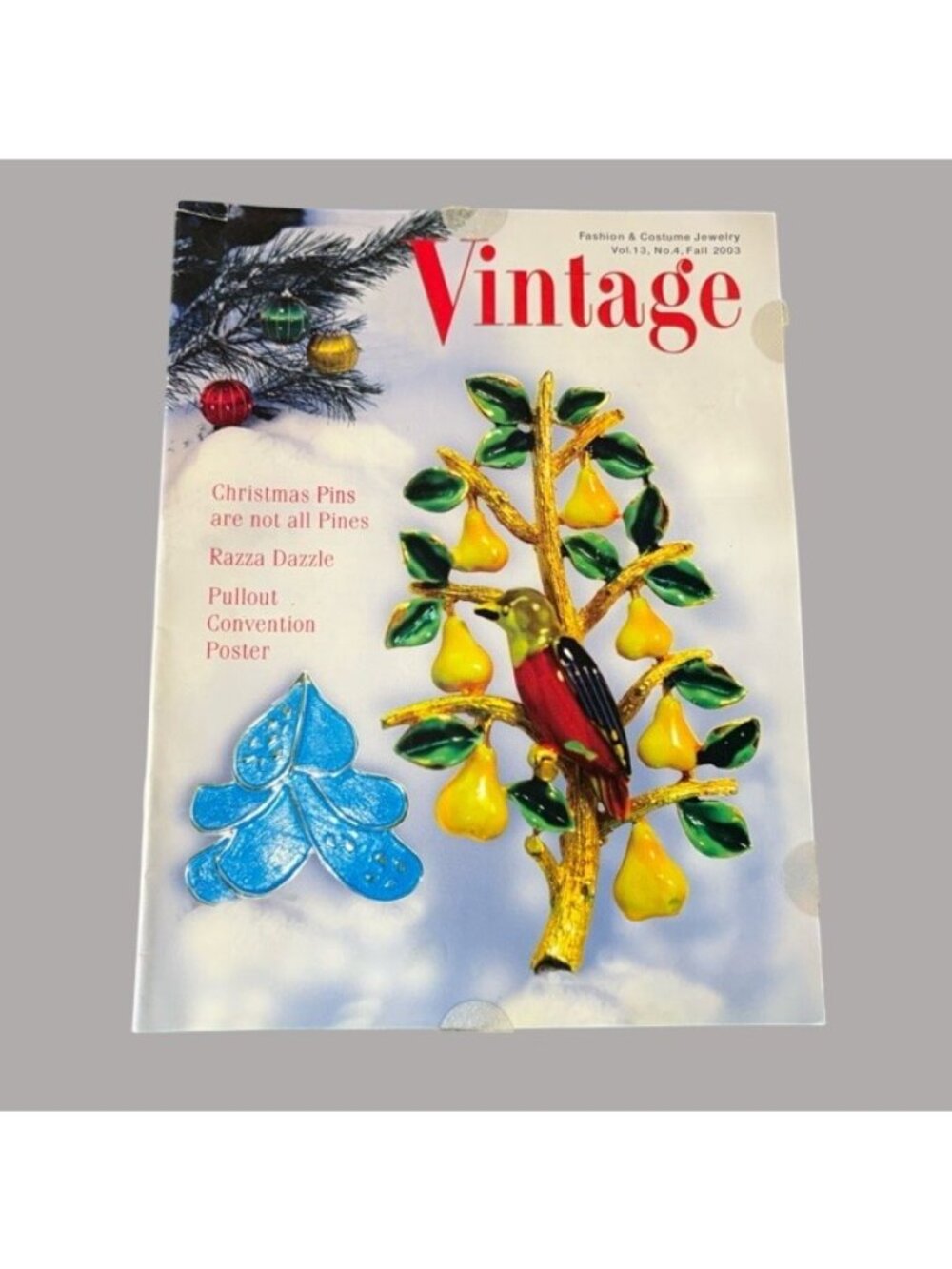 Vintage Fashion & Costume Jewelry Magazine Fall 2003 Vol 13 # 4 Christmas Pins